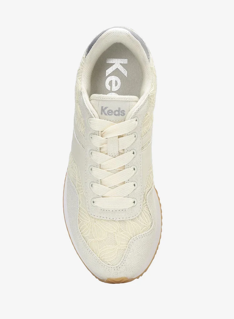 Keds Egret/Cream Keds Women's Rena Floral Lace Casual Sneaker Cream for Women | Best Price UAE
